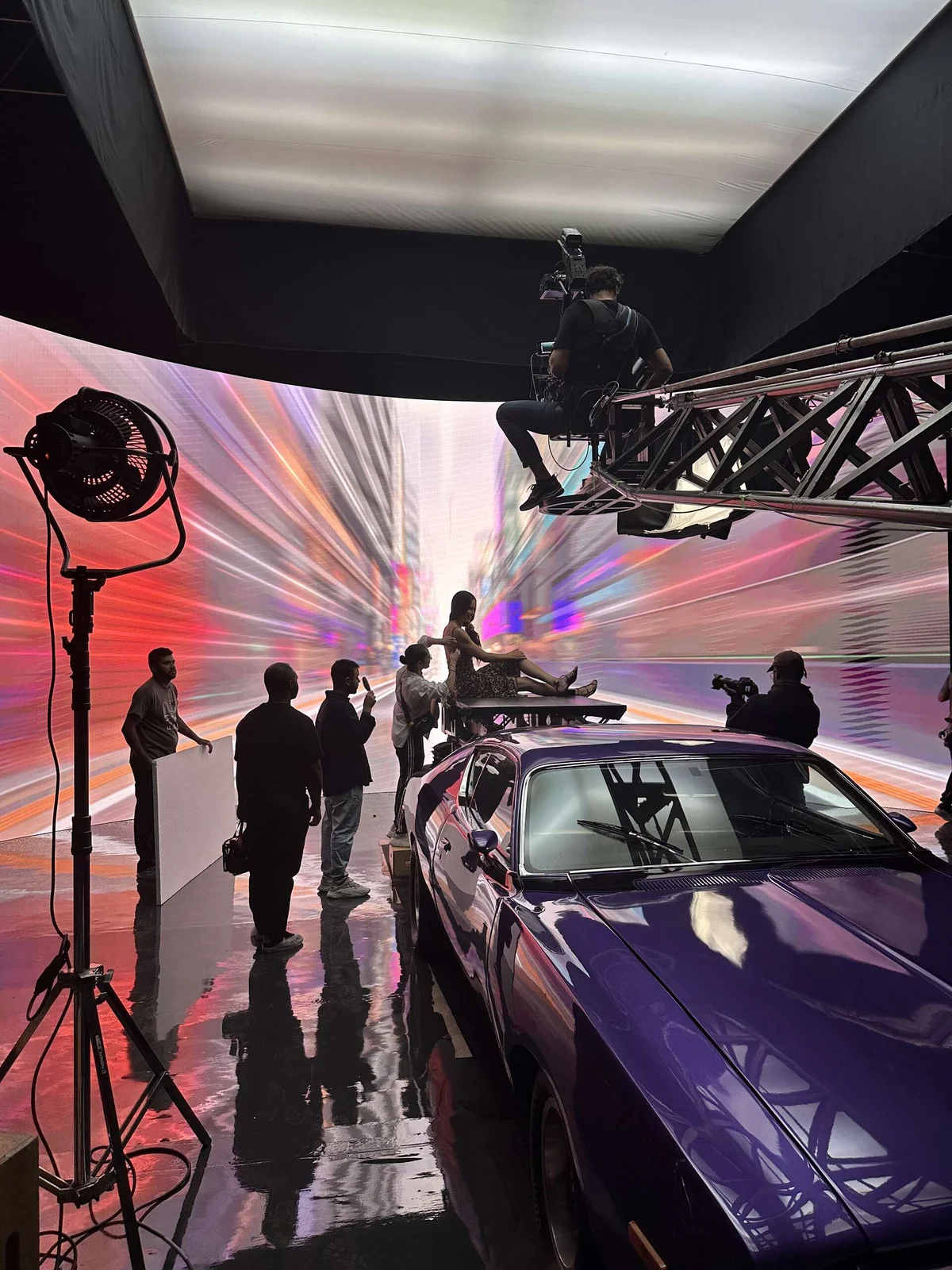 Produção Virtual C&A - Adriana Lima em Ambiente LED
