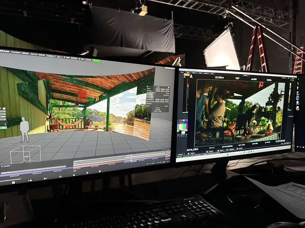 Bastidores da produção virtual 9