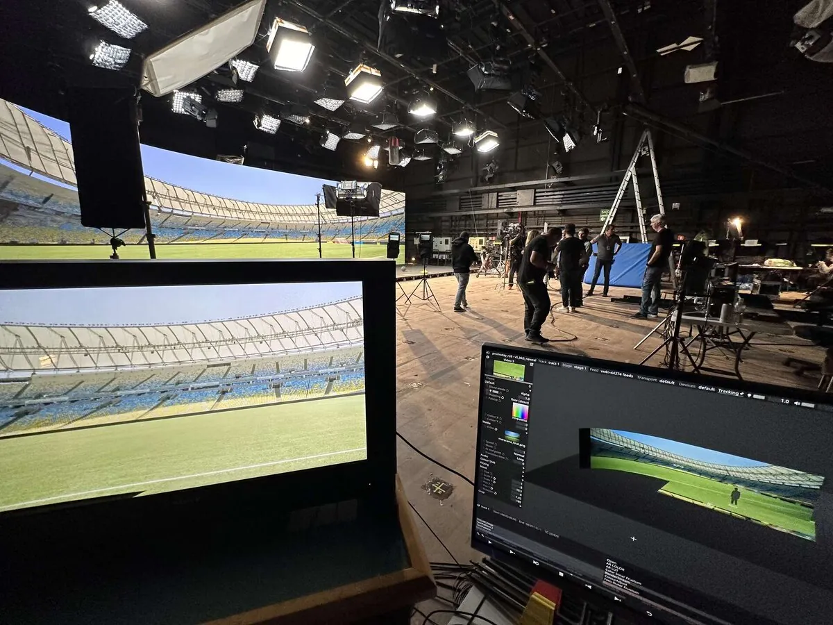 Produção Virtual Globo Promo Day - Apresentador em Cenário xR