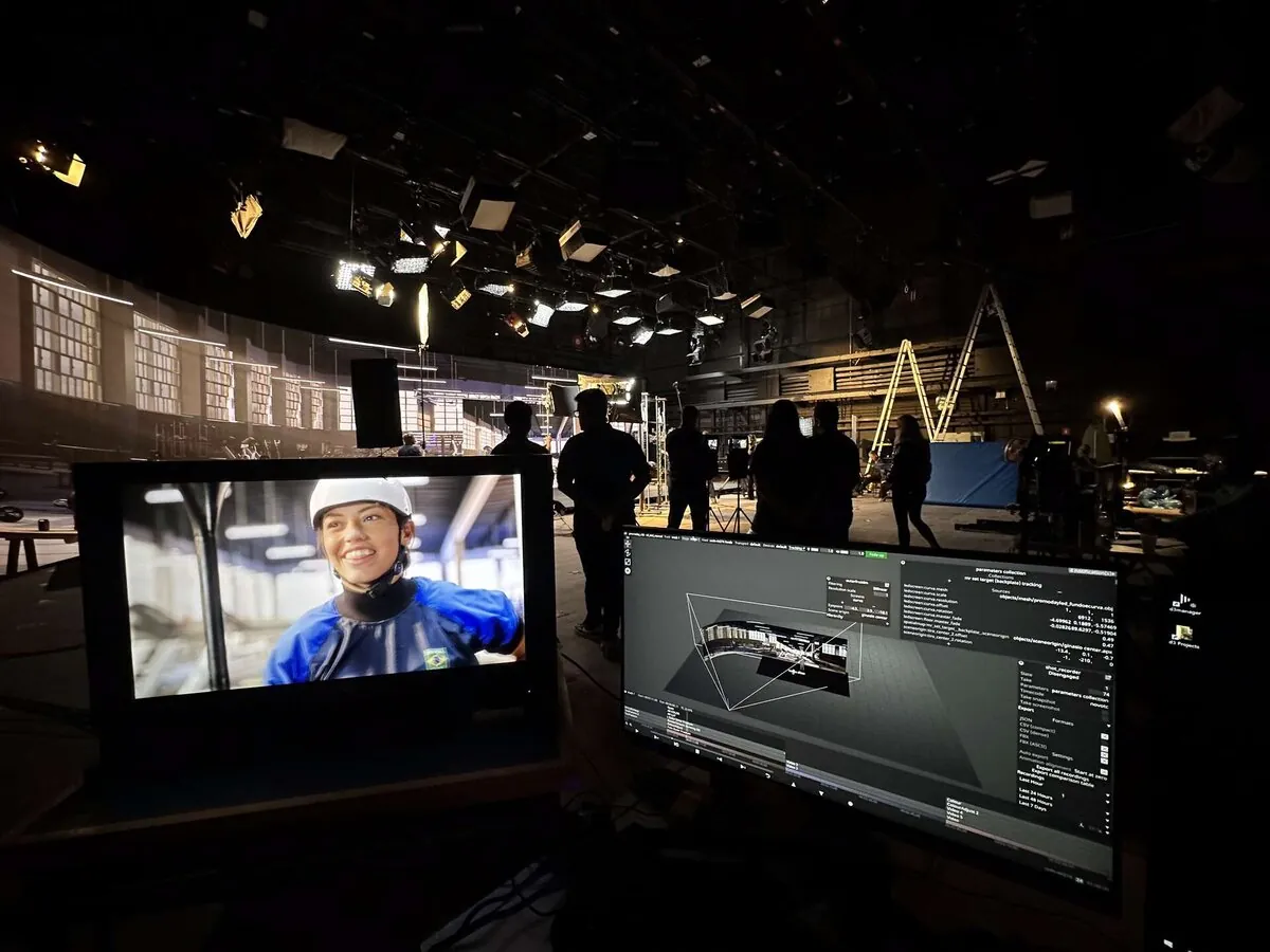 Produção Virtual Globo Promo Day - Integração Apresentador e Cenário Virtual